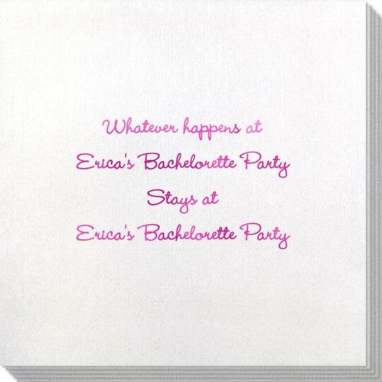 Whatever Happens Party Bamboo Luxe Napkins